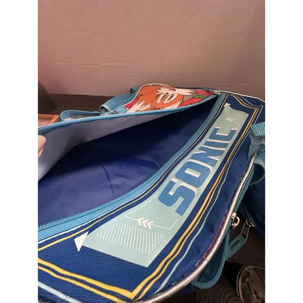 Sonic The Hedgehog Backpack w/ Attached Lunch Bag Knuckles Tails Kids School